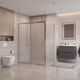 Душевой уголок BelBagno UNO-195-AH-1-160/90-P-Cr