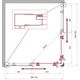 Душевой уголок BelBagno UNO-195-AH-2-90/70-C-Cr