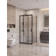 Душевой уголок BelBagno UNO-195-AHF-31-100/80-C-NERO