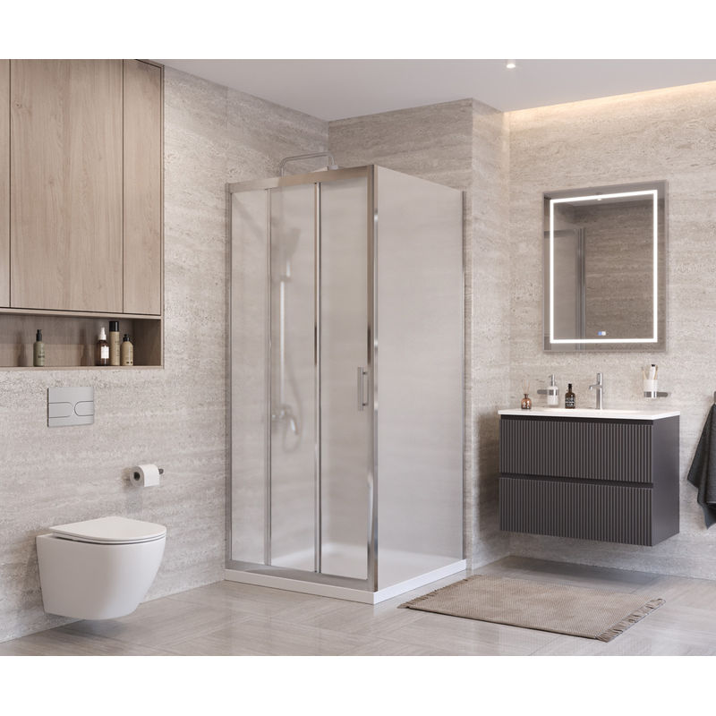 Душевой уголок BelBagno UNO-195-AHF-31-100/90-P-Cr