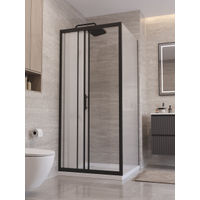 Душевой уголок BelBagno UNO-195-AHF-31-100/90-P-NERO — 3