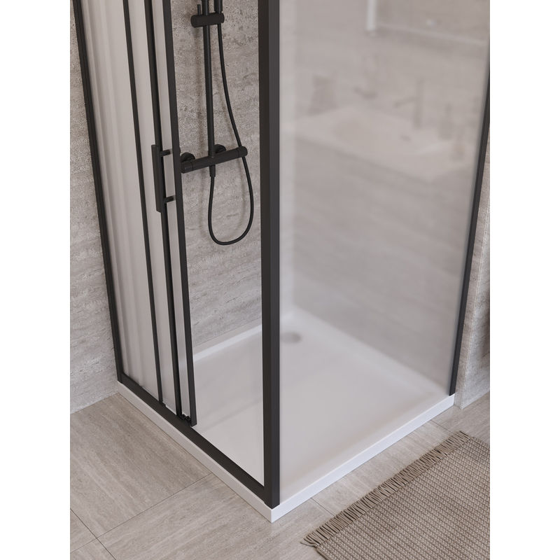 Душевой уголок BelBagno UNO-195-AHF-31-100/90-P-NERO