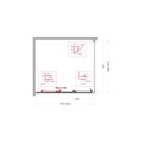 Душевой уголок BelBagno UNO-195-AHF-31-100/90-P-NERO — 6