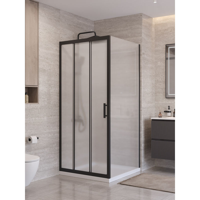 Душевой уголок BelBagno UNO-195-AHF-31-100/90-P-NERO