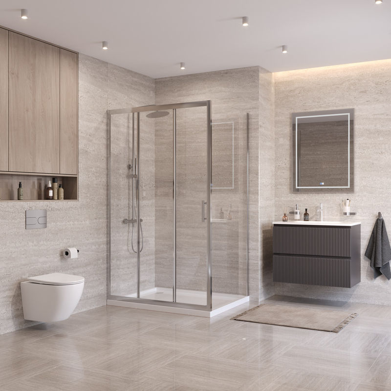 Душевой уголок BelBagno UNO-195-AHF-31-110/100-C-Cr