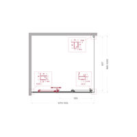 Душевой уголок BelBagno UNO-195-AHF-31-110/100-C-Cr — 6
