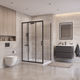 Душевой уголок BelBagno UNO-195-AHF-31-120/100-C-NERO