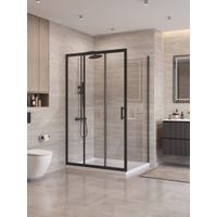 Душевой уголок BelBagno UNO-195-AHF-31-120/100-C-NERO — 1