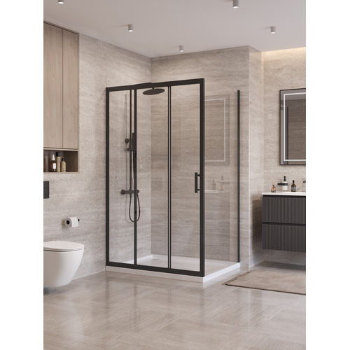 Душевой уголок BelBagno UNO-195-AHF-31-120/100-C-NERO