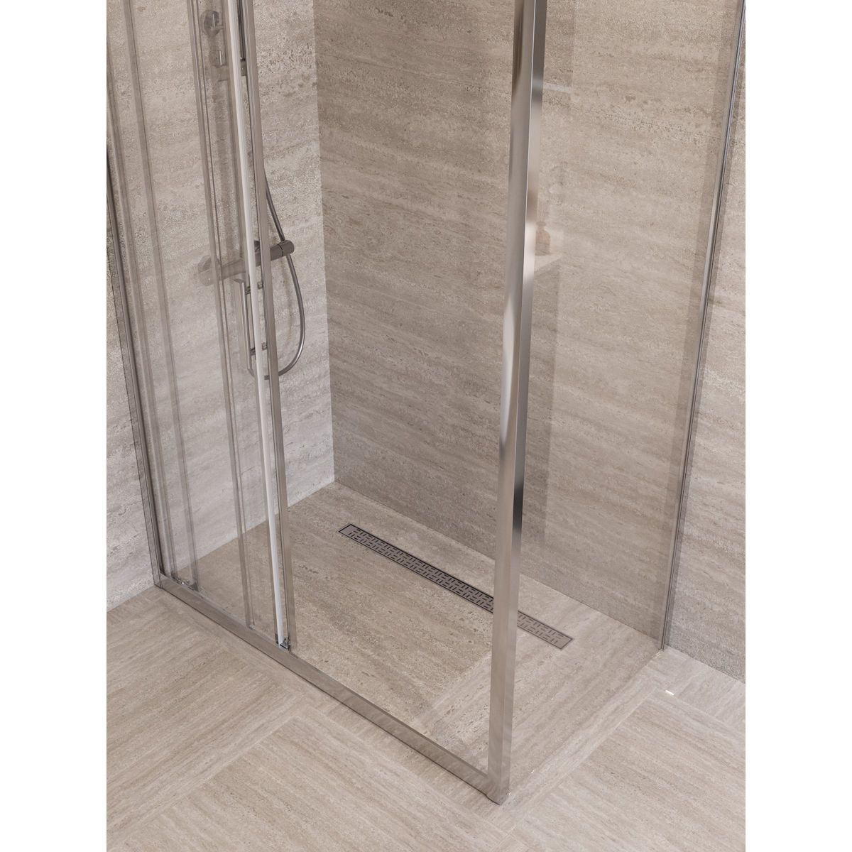 Душевой уголок BelBagno UNO-195-AHF-31-120/80-C-Cr
