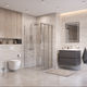 Душевой уголок BelBagno UNO-195-AHF-31-80/90-C-Cr