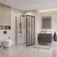 Душевой уголок BelBagno UNO-195-AHF-31-90/100-C-NERO
