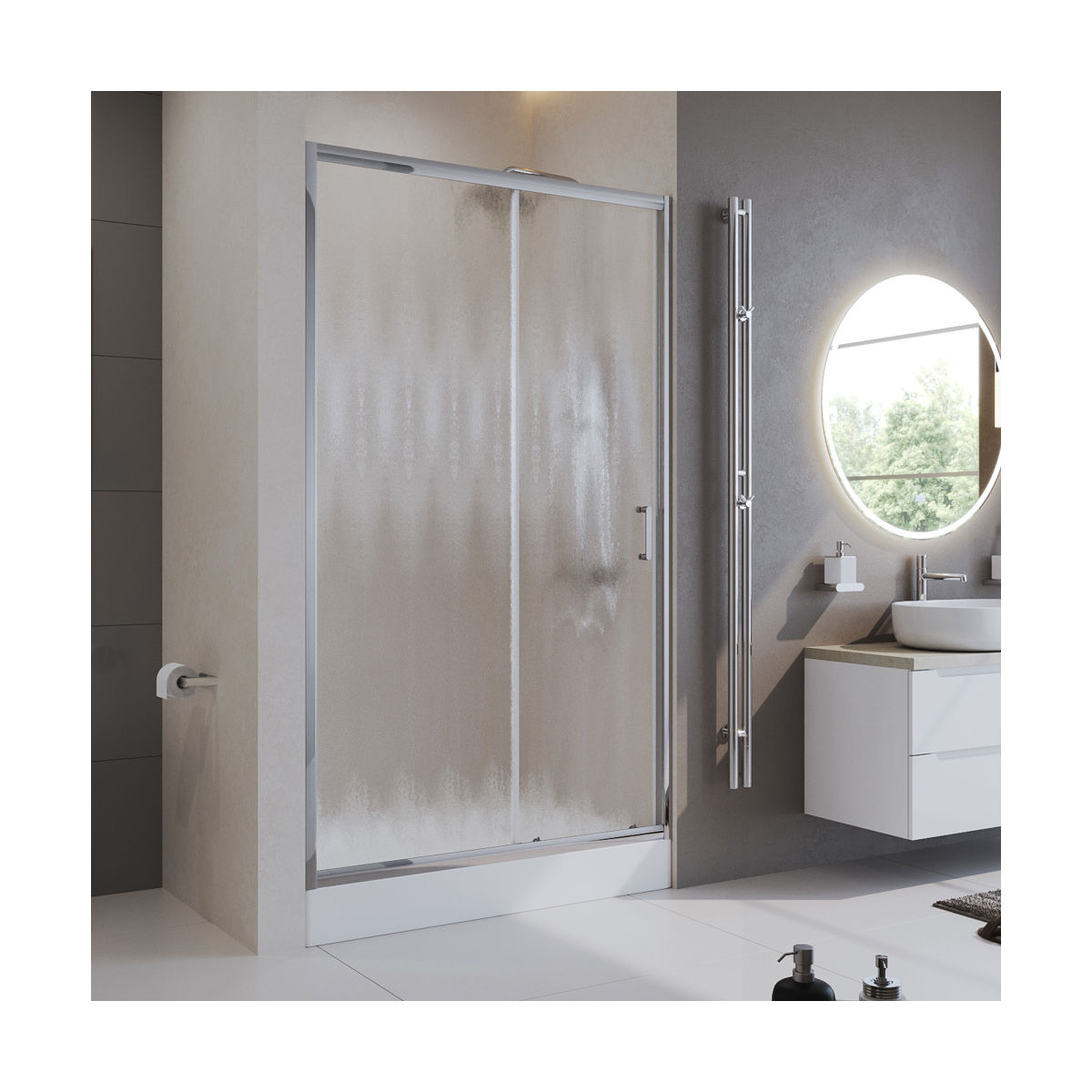 Душевая дверь BelBagno UNO-195-BF-1-120-CH-CR