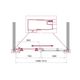 Душевая дверь BelBagno UNO-195-BF-1-150-P-Cr