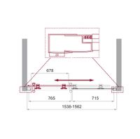 Душевая дверь BelBagno UNO-195-BF-1-155-P-Cr — 6