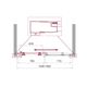Душевая дверь BelBagno UNO-195-BF-1-155-P-Cr