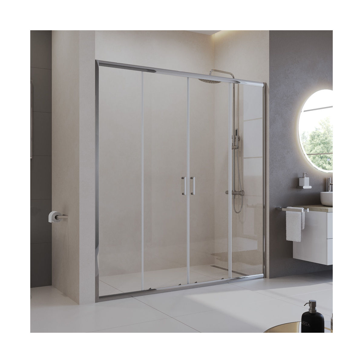 Душевая дверь BelBagno UNO-195-BF-2-180-C-Cr
