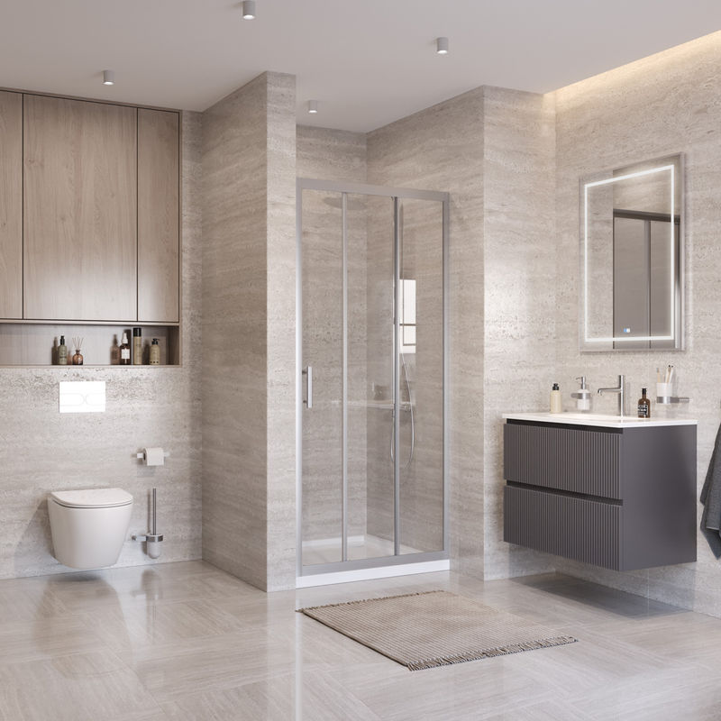 Душевая дверь BelBagno UNO-195-BF-3-100-C-IN