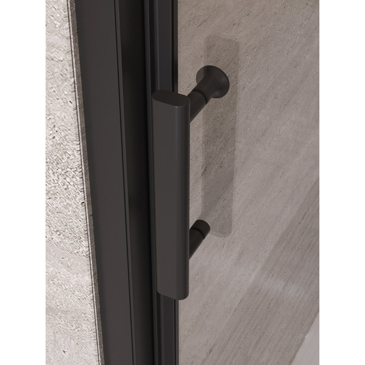 Душевая дверь BelBagno UNO-195-BF-3-100-C-NERO