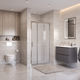 Душевая дверь BelBagno UNO-195-BF-3-100-P-Cr