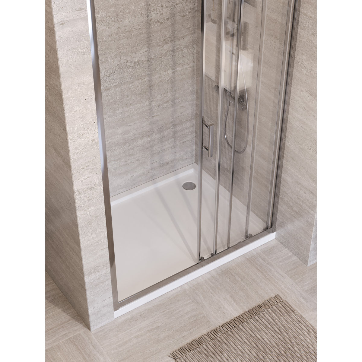 Душевая дверь BelBagno UNO-195-BF-3-110-C-Cr