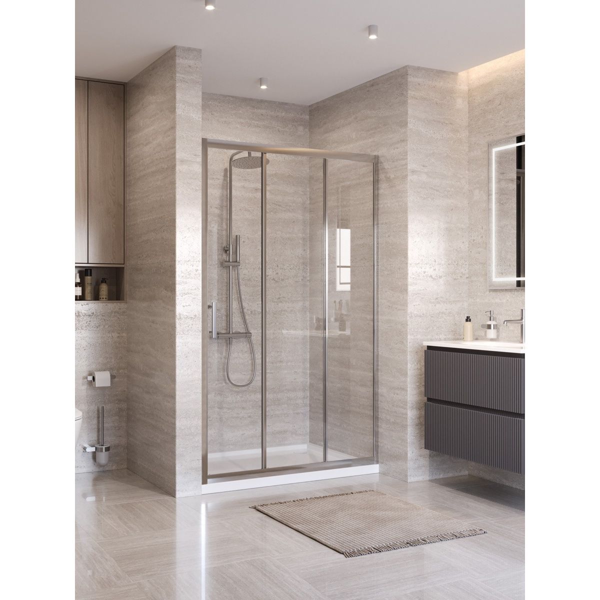 Душевая дверь BelBagno UNO-195-BF-3-120-C-IN