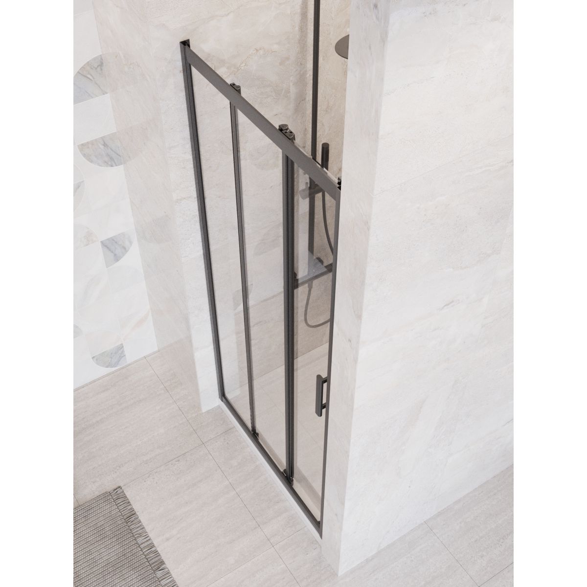 Душевая дверь BelBagno UNO-195-BF-3-90-C-NERO