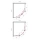 Душевой уголок BelBagno UNO-195-PH-2-100/80-C-Cr