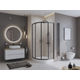 Душевой уголок BelBagno UNO-195-R-2-90-C-NERO