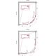 Душевой уголок BelBagno UNO-195-RH-2-120/90-C-Cr