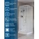 Душевая кабина BelBagno UNO-CAB-A-1-90-C-Cr-Bi-TOP-L, левая