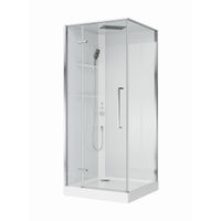 Душевая кабина BelBagno UNO-CAB-A-1-90-C-Cr-Bi-TOP-L левая — 4
