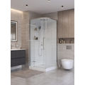 Душевая кабина BelBagno UNO-CAB-A-1-90-C-Cr-Bi-TOP-L, левая