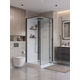 Душевая кабина BelBagno UNO-CAB-A-1-90-C-NERO-Bi-TOP-R, правая