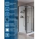 Душевая кабина BelBagno UNO-CAB-A-1-90-C-NERO-Bi-TOP-R, правая