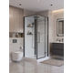 Душевая кабина BelBagno UNO-CAB-A-1-90-C-NERO-Bi-TOP-R, правая