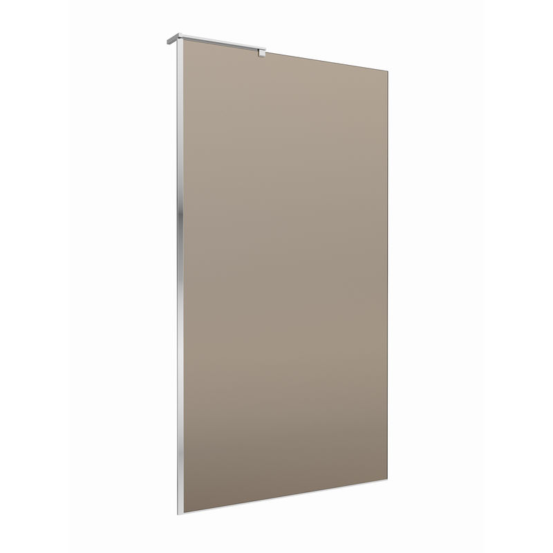 Душевая перегородка BelBagno UNO-L-1-TB-100-BR-Cr