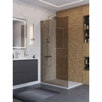 Душевая перегородка BelBagno UNO-L-1-TB-100-BR-Cr — 1