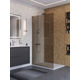 Душевая перегородка BelBagno UNO-L-1-TB-100-BR-Cr