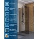 Душевая перегородка BelBagno UNO-L-1-TB-100-BR-GM