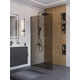 Душевая перегородка BelBagno UNO-L-1-TB-100-BR-GM