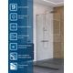 Душевая перегородка BelBagno UNO-L-1-TB-100-C-Cr