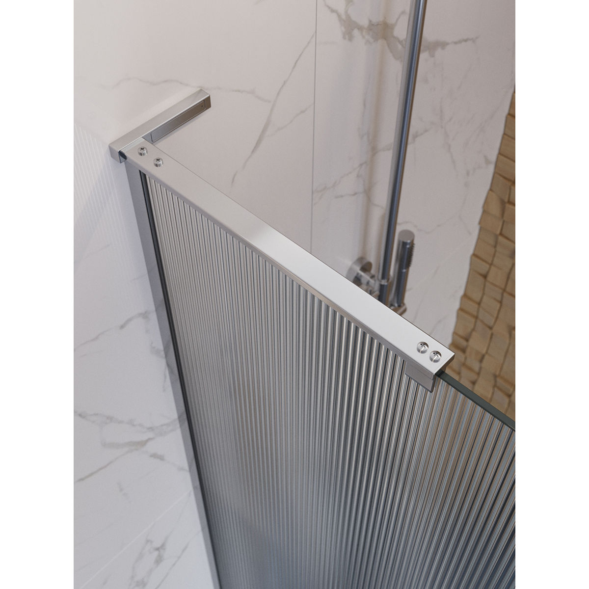 Душевая перегородка BelBagno UNO-L-1-TB-100-FL-Cr