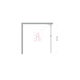 Душевая перегородка BelBagno UNO-L-1-TB-100-FL-Cr