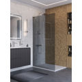 Душевая перегородка BelBagno UNO-L-1-TB-100-GR-Cr