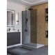 Душевая перегородка BelBagno UNO-L-1-TB-100-GR-GM