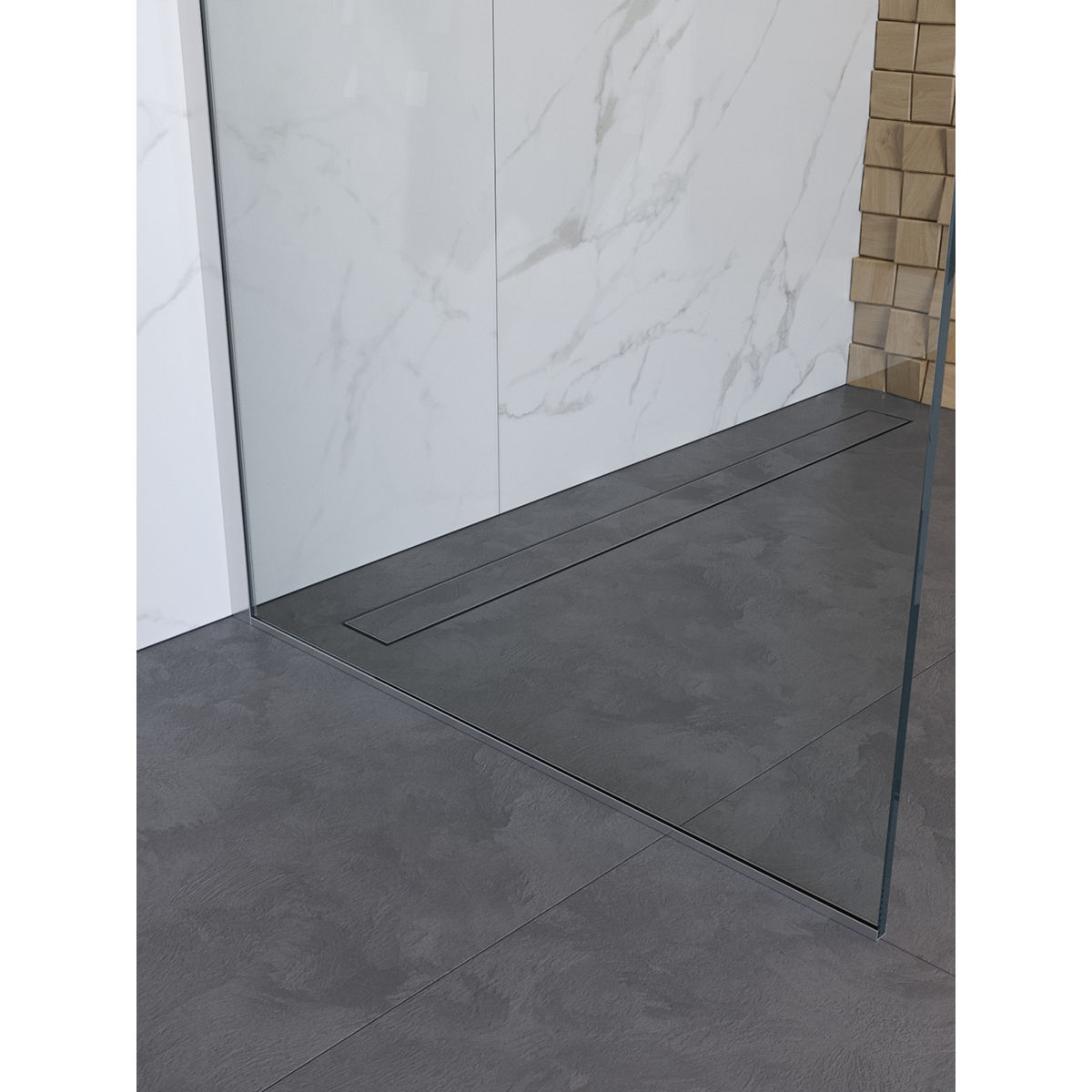 Душевая перегородка BelBagno UNO-L-1-TB-110-C-Cr