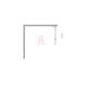 Душевая перегородка BelBagno UNO-L-1-TB-60-C-Cr