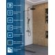 Душевая перегородка BelBagno UNO-L-1-TB-60-C-GM