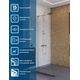 Душевая перегородка BelBagno UNO-L-1-TB-70-C-Cr